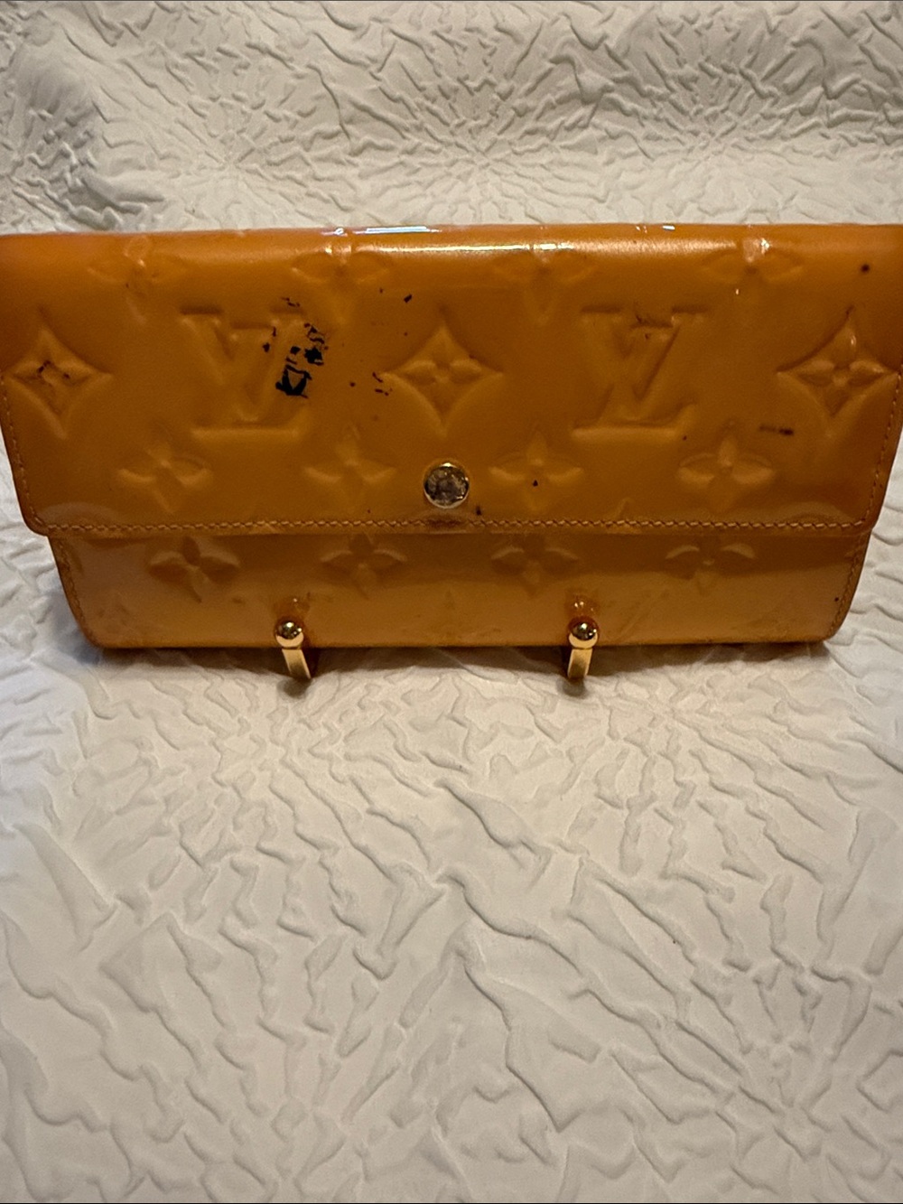 Louis Vuitton Patent Monogram Snap Wallet
